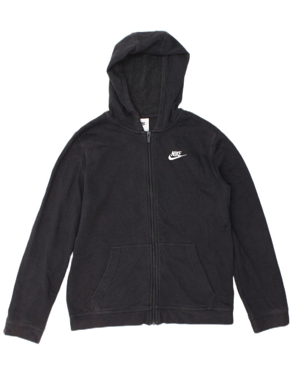 Pulover Nike pentru băieți, cu fermoar, 13-14 ani, XL, bumbac negru