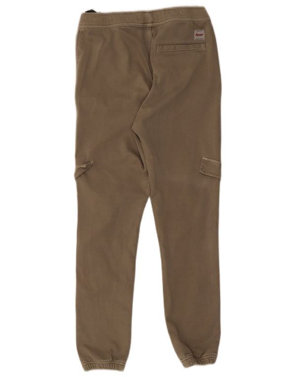 Pantaloni cargo pentru bărbați Zara Joggeri Mici L30 L28 Kaki Bumbac