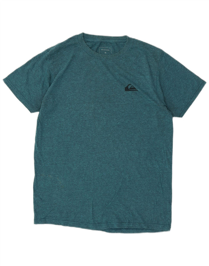 Tricou Quiksilver pentru bărbați, cu croiala normală, top din bumbac albastru mediu