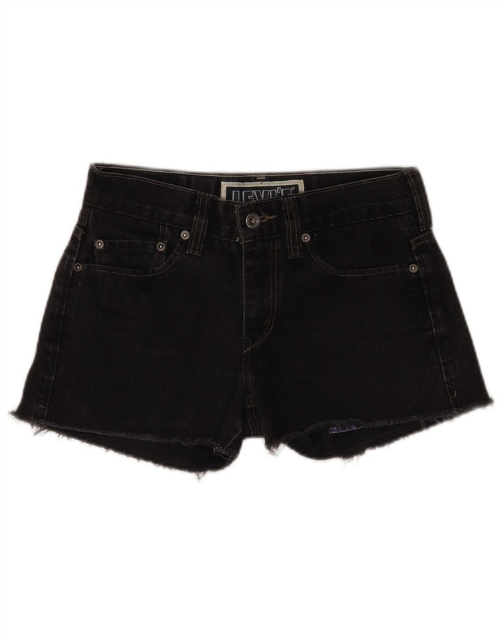 Pantaloni scurți Levi's 511 Skinny Denim W30 bumbac mediu negru