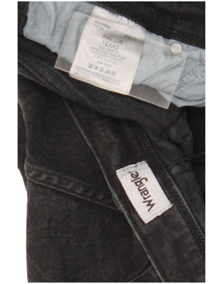 Blugi drepte pentru bărbați Wrangler Texas W42 L36 negri