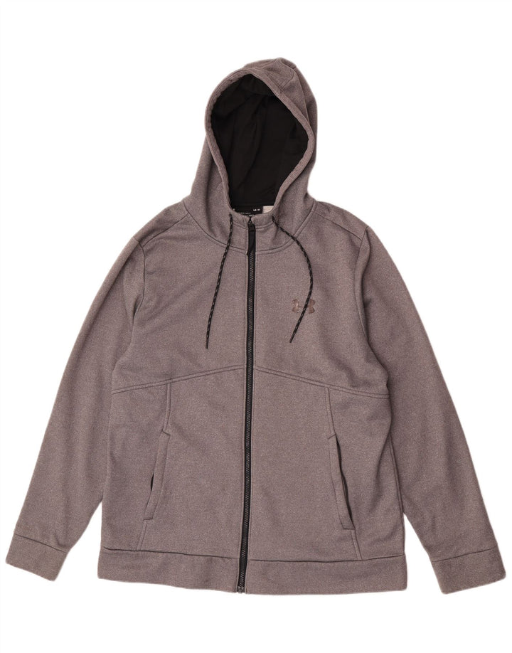 Pulover pentru bărbați Under Armour Cold Gear, cu fermoar, poliester mare, gri