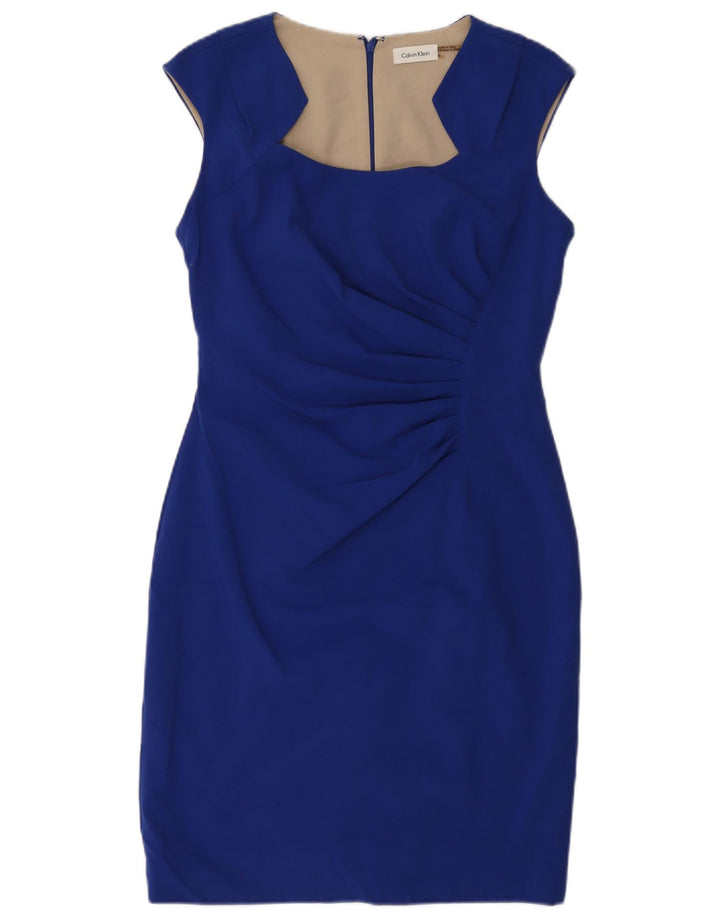 Rochie teacă fără mâneci pentru femei CALVIN KLEIN US 8 Medium Blue Poliester