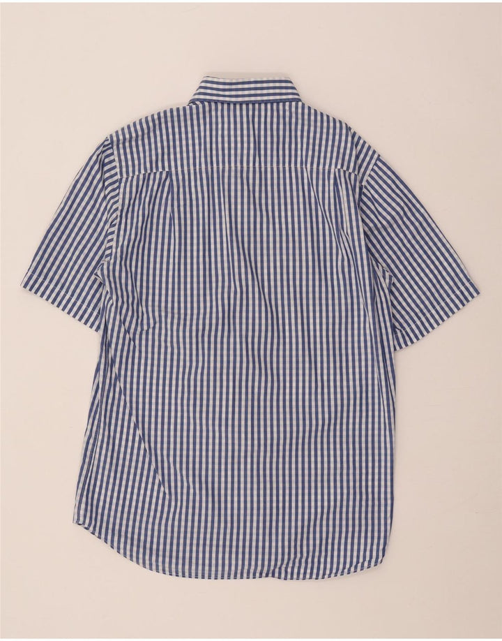 Cămașă cu mânecă scurtă pentru bărbați Paul & Shark, mărimea 40, albastru mediu Gingham