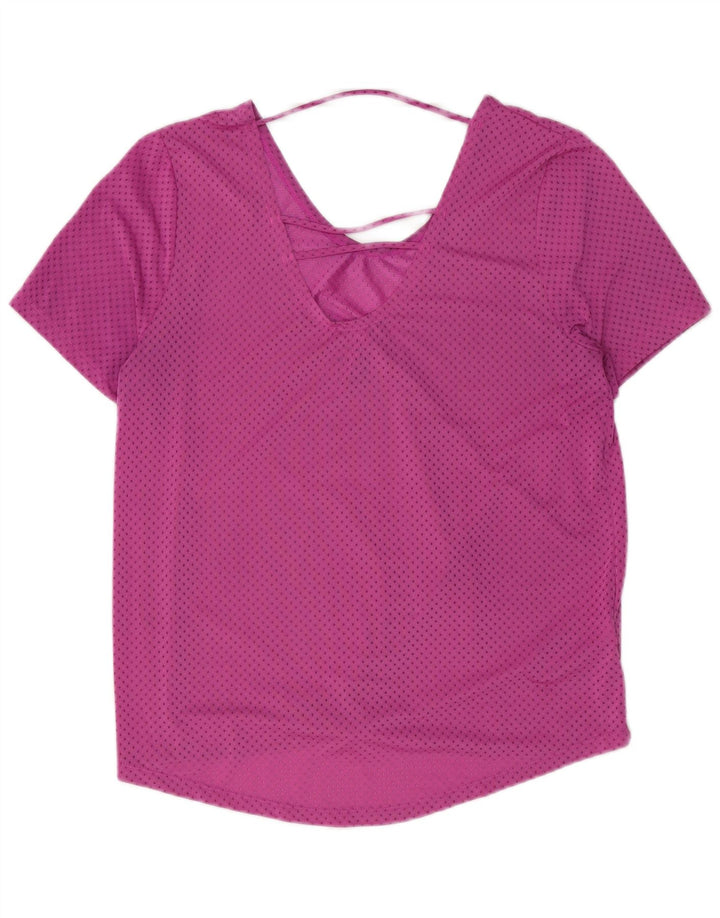 Tricou pentru femei Dri Fit NIKE Top UK 14 Medium Pink Spotted Poliester