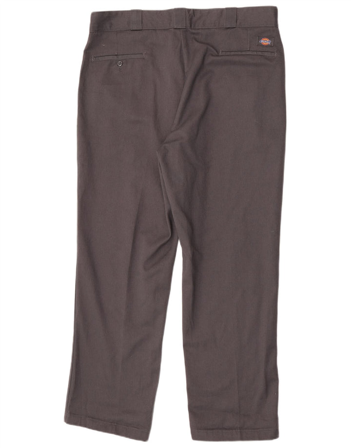 Pantaloni chino drepți pentru bărbați Dickies W38 L30 poliester gri