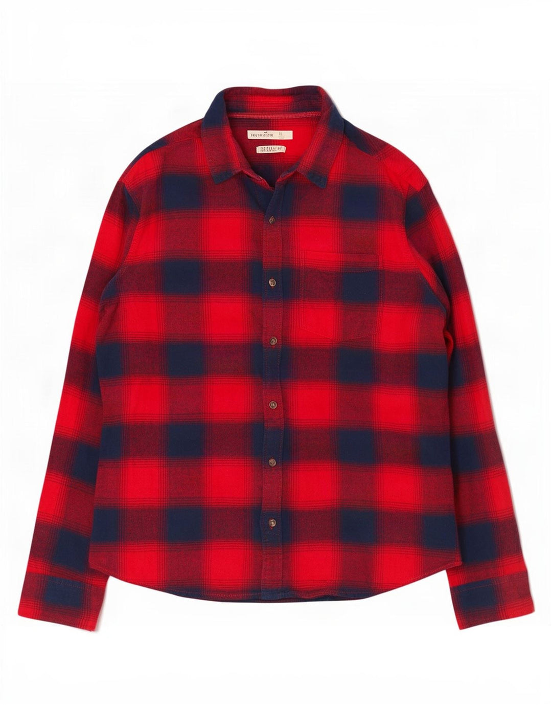 Cămașă pentru bărbați Hollister Flannel XL Red Check Bumbac