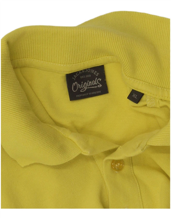 Tricou polo Jack & Jones pentru bărbați XL galben