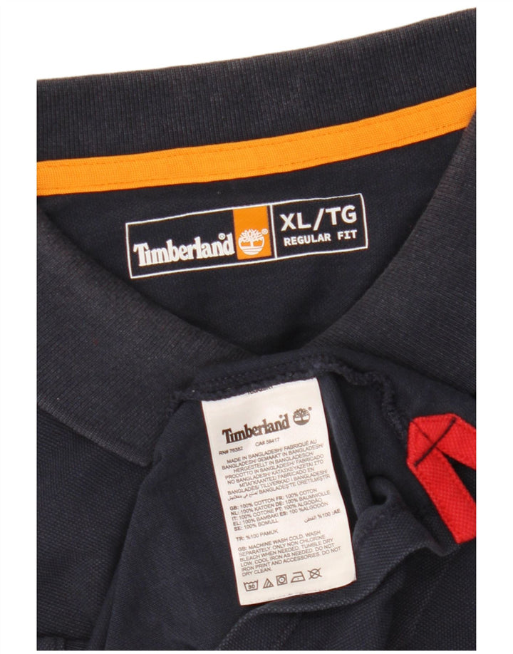 Cămașă polo Timberland pentru bărbați, cu formă regulată, XL, bumbac bleumarin
