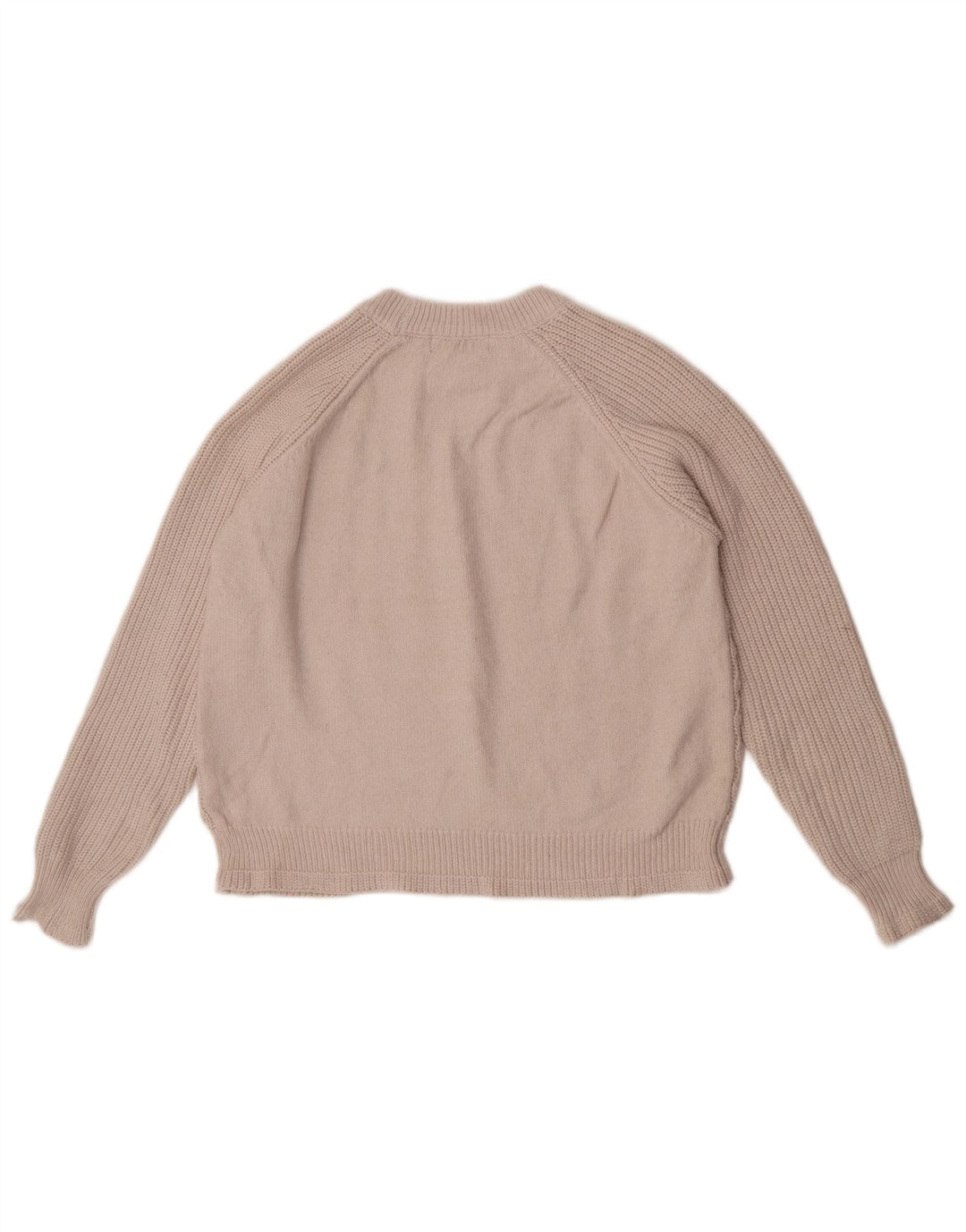 Pulover pentru femei Marks & Spencer Crop Crew Deck Pulover UK 14 Medium Bej