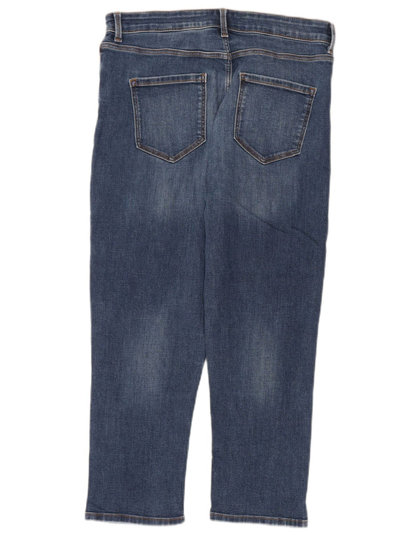 Blugi The Carrie Capri pentru femei Marks & Spencer UK 14 Large W32 L22 Blue