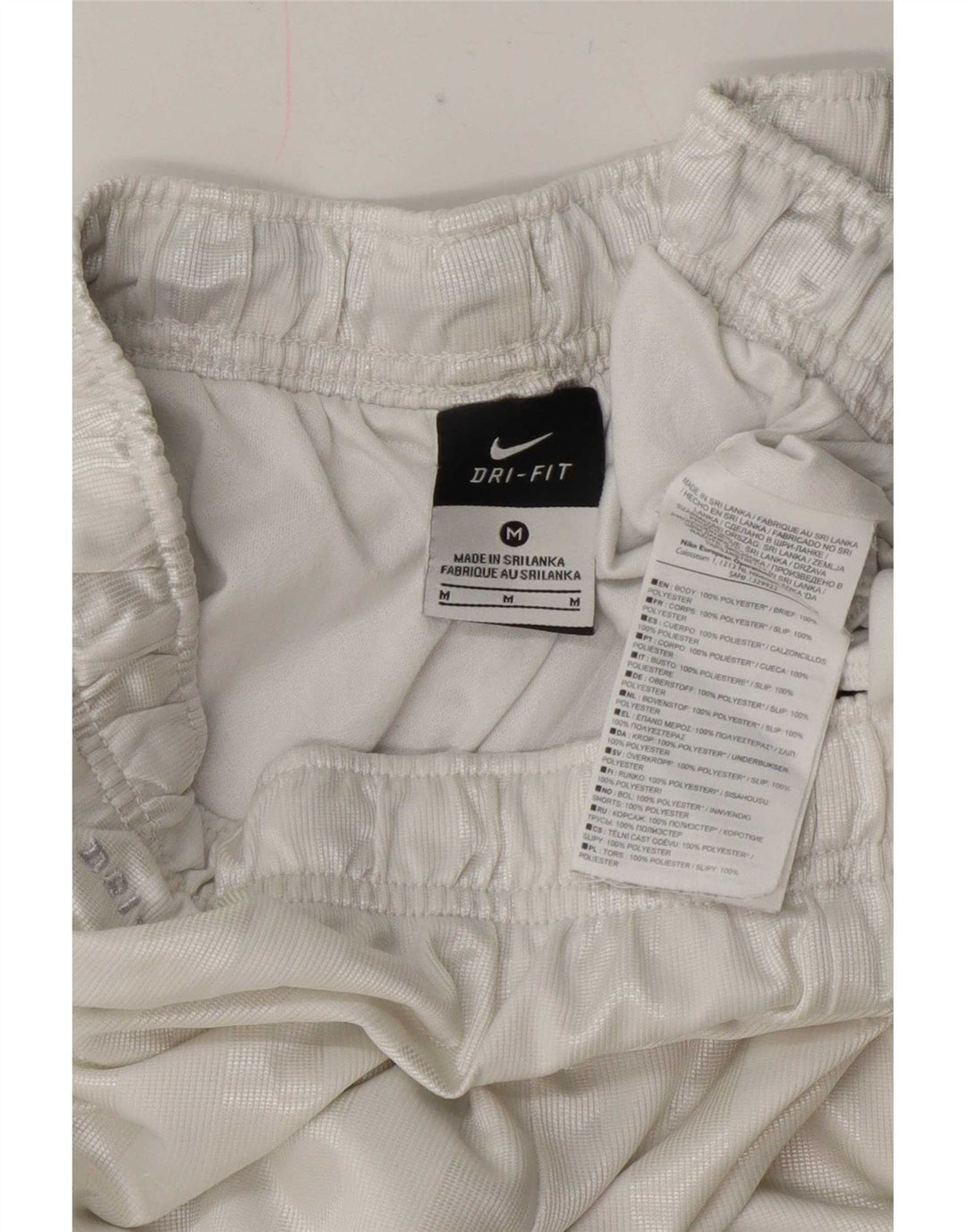 Pantaloni scurți sport Nike Dri Fit Regular pentru bărbați, poliester cu dungi albe medii