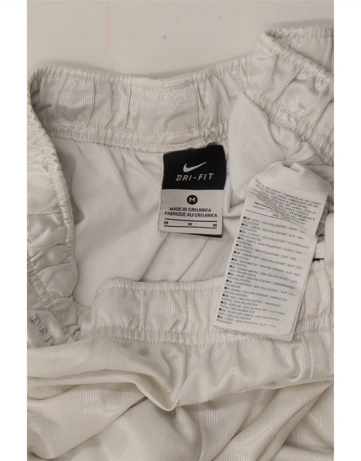 Pantaloni scurți sport Nike Dri Fit Regular pentru bărbați, poliester cu dungi albe medii