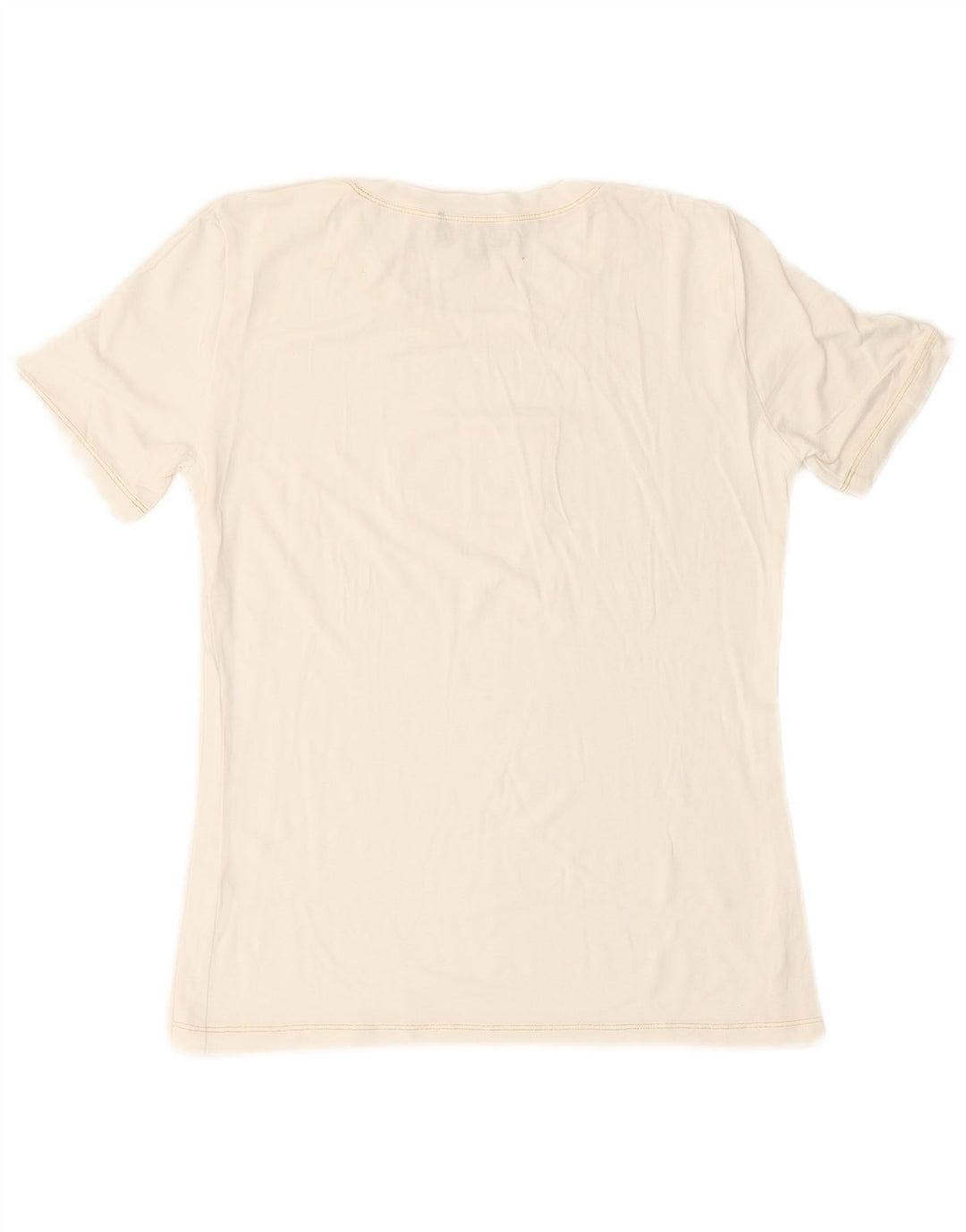 LUISA SPAGNOLI Tricou cu grafic pentru femei Top UK 14 Medium White Viscose