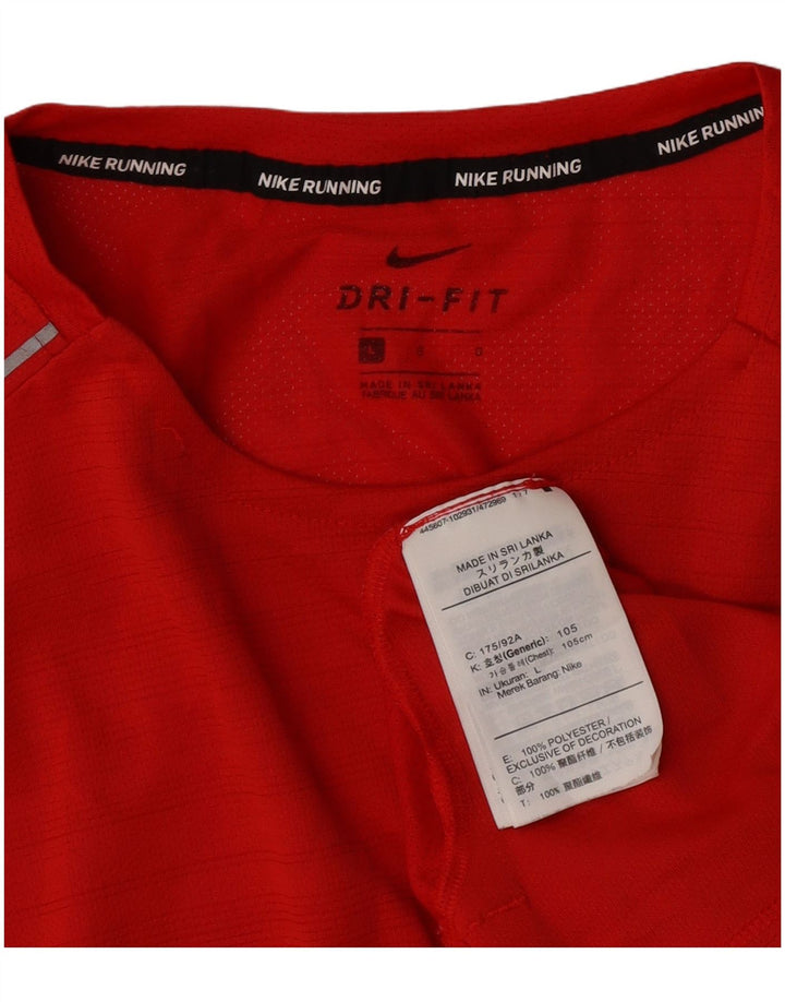 Tricou Nike Dri Fit pentru bărbați Top mare din poliester roșu