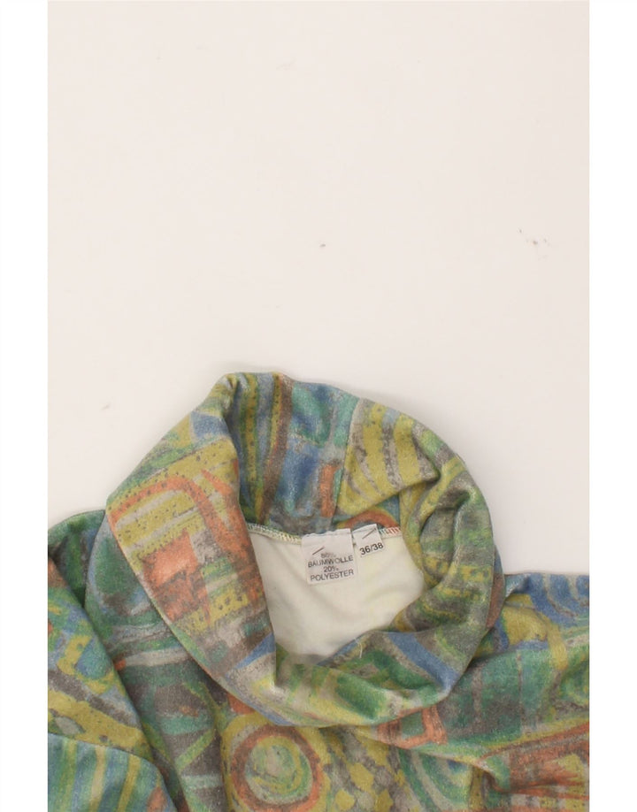VINTAGE Top supradimensionat pentru femei cu mânecă lungă EU 36 Mic Multicolor