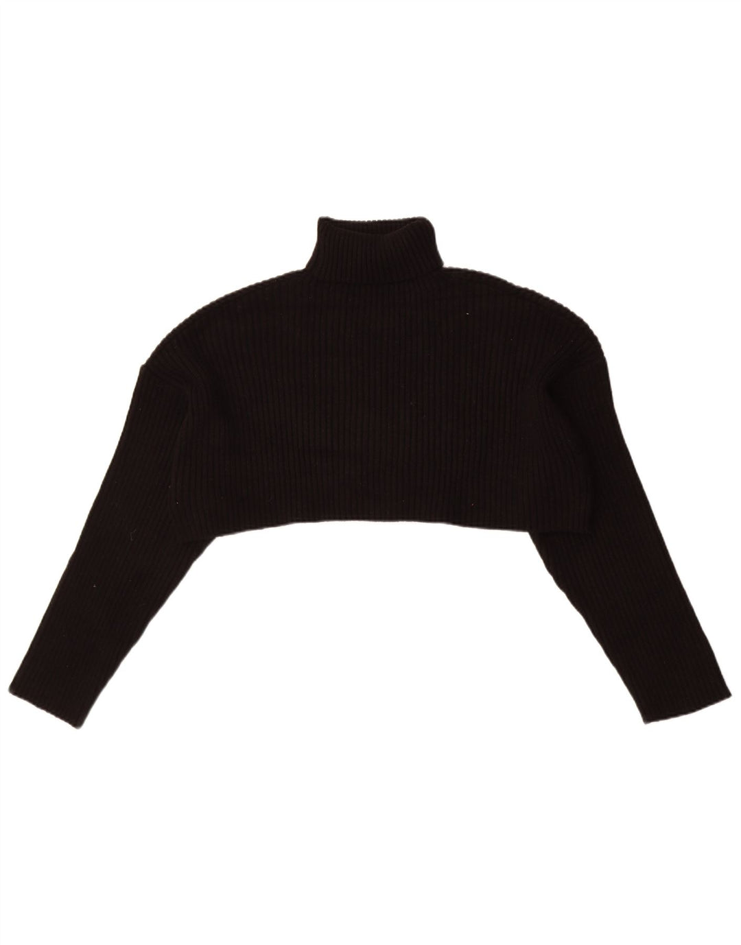 Pulover oversized cu gât rulat Zara pentru femei UK 14 Medium Negru