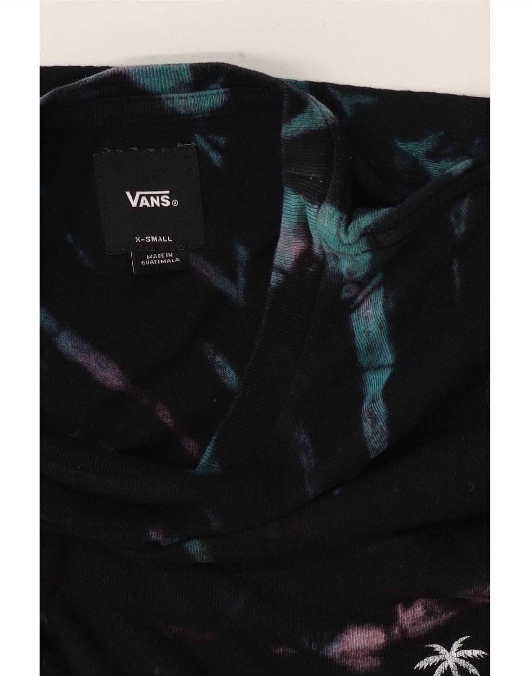 Top cu mânecă lungă pentru bărbați Vans XS Black Tie Dye