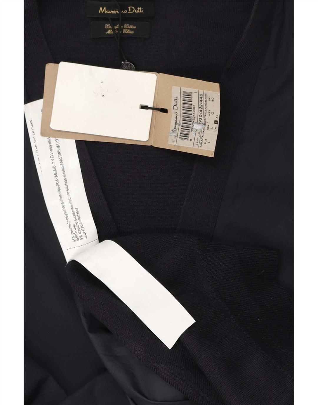 Pulover cardigan Massimo Dutti pentru bărbați, cu croială obișnuită, mare poliamidă bleumarin