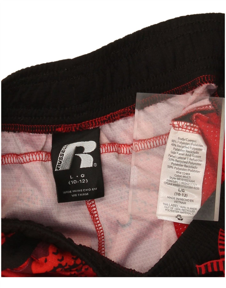RUSSELL ATHLETIC Pantaloni scurți sport pentru băieți 10-11 ani Camuflaj roșu mare