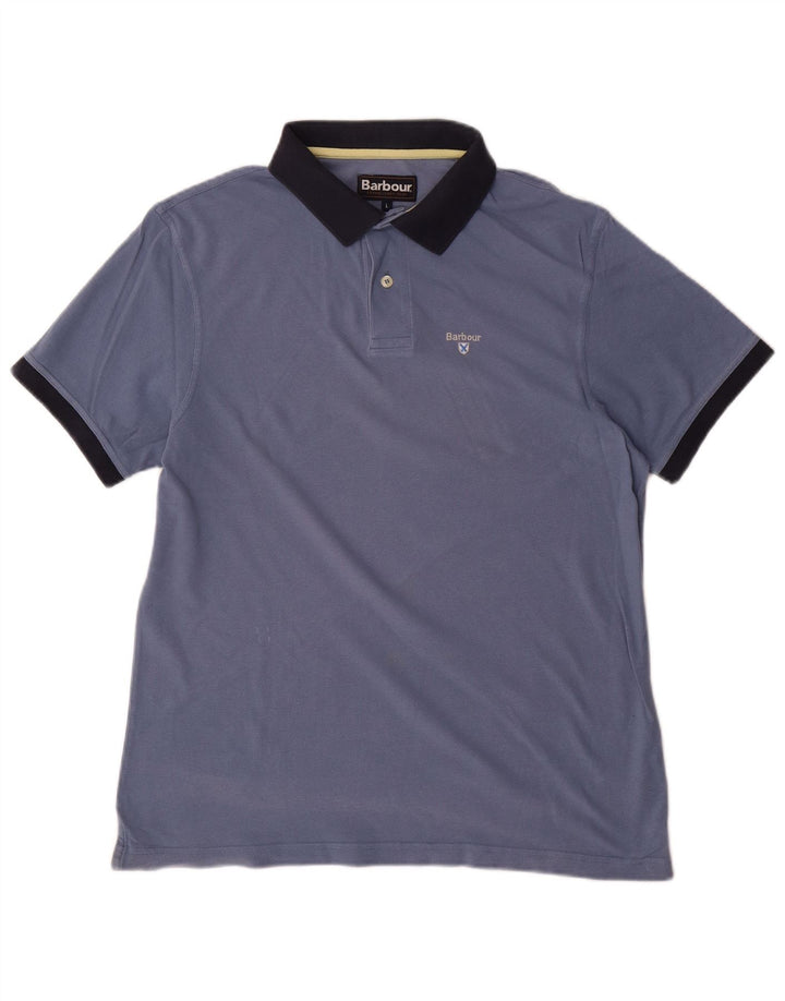 BARBOUR tricou polo pentru bărbați, mare, albastru, bumbac