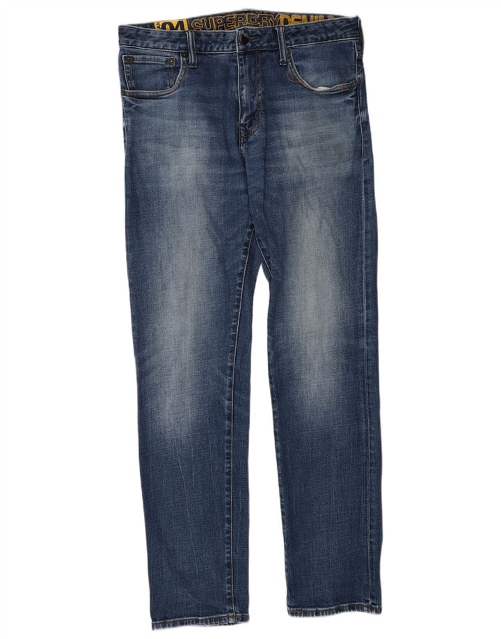 Blugi slim pentru bărbați Superdry W32 L34 Bumbac albastru