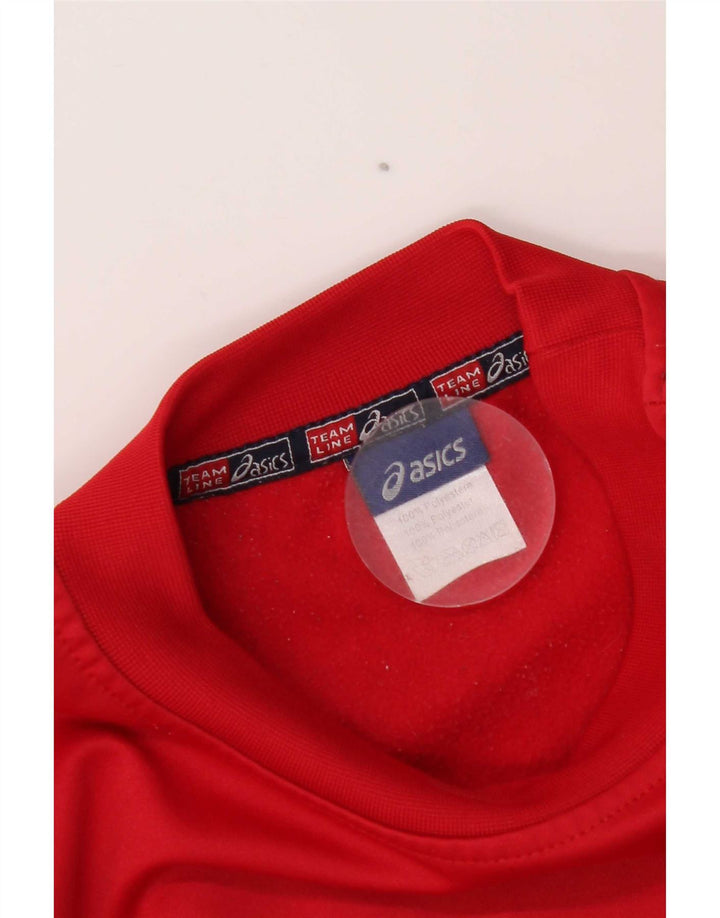 Hanorac Asics pentru bărbați, cu formă regulată, pulover, poliester, roșu mediu Sport