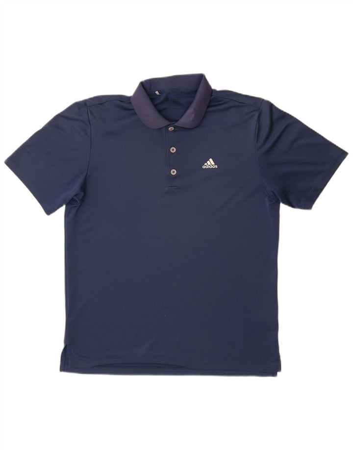 Tricou polo ADIDAS pentru bărbați, poliester bleumarin mic