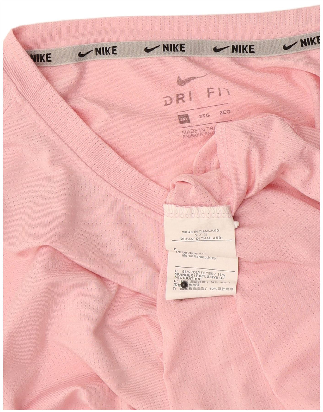 Tricou pentru bărbați Nike Dri Fit Top 2XL roz poliester