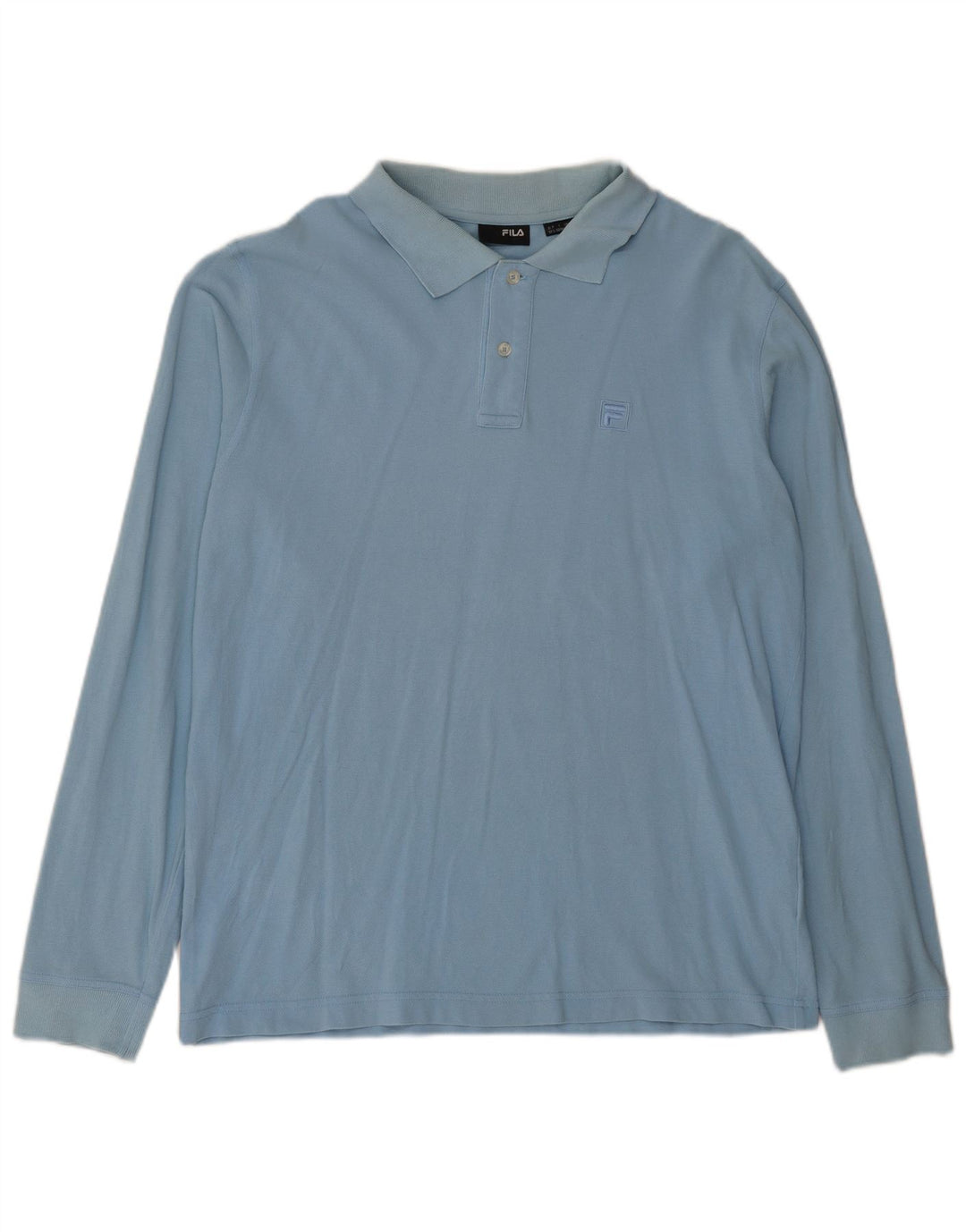 Tricou polo cu mânecă lungă Fila pentru bărbați, mare, albastru, bumbac