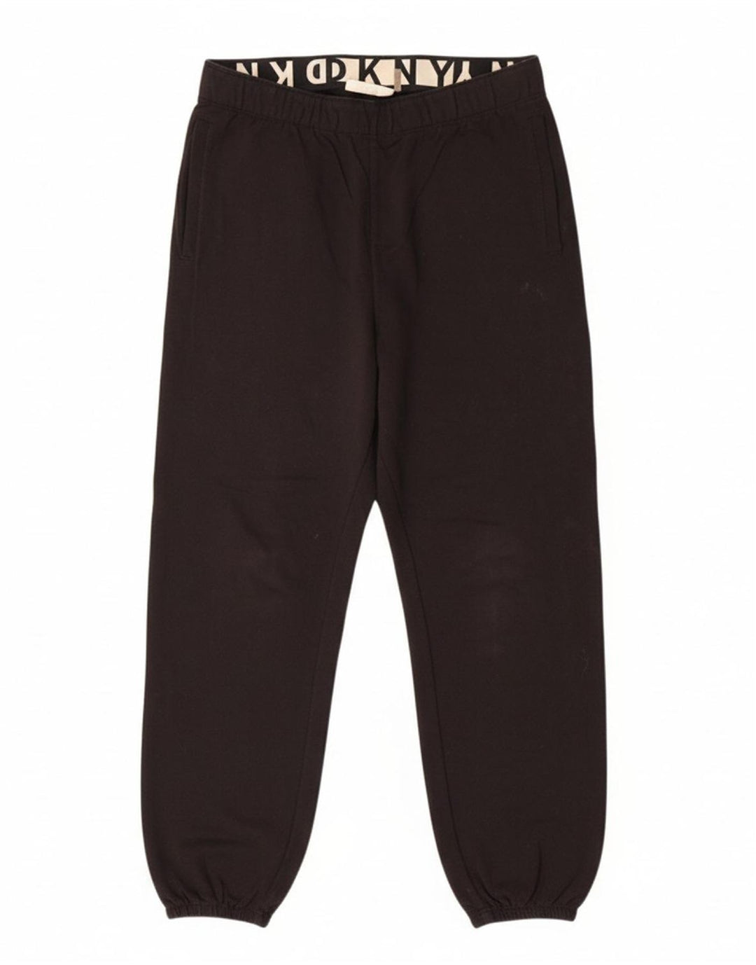 DKNY Mens Tracksuit Trousers Joggers Small  Black Cotton