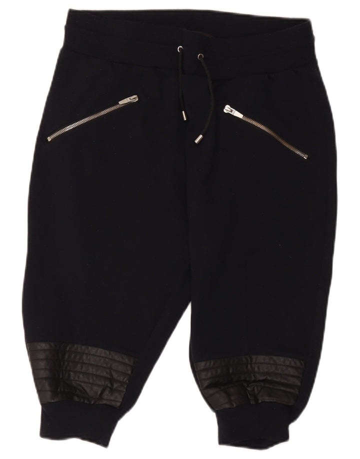 Bermude pentru femei Zara, pantaloni scurți sport mari, bleumarin, poliester