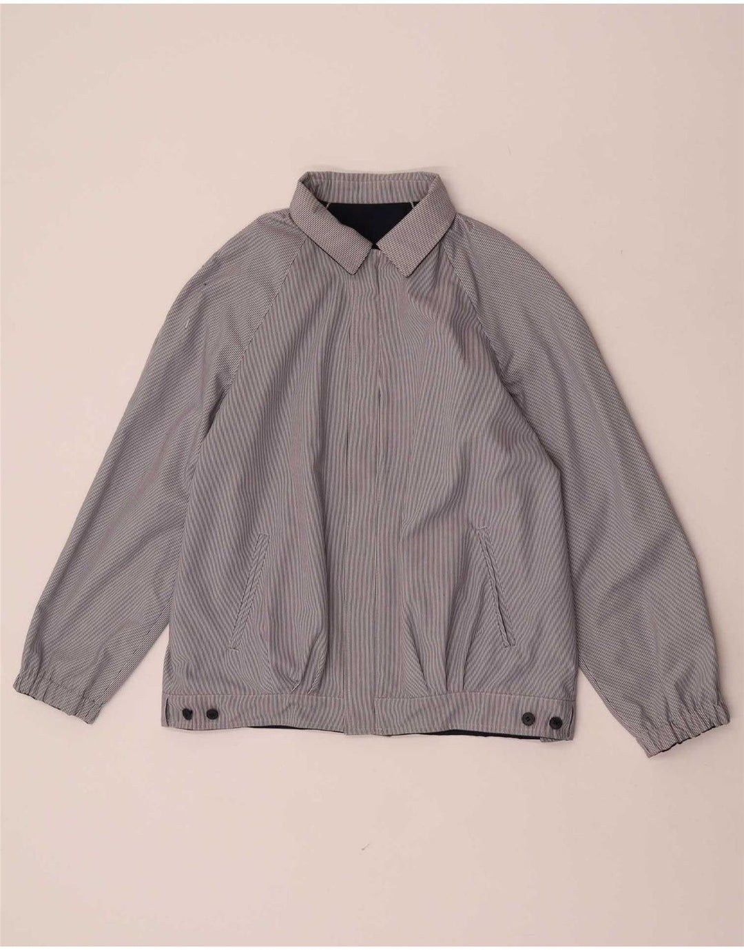 Jachetă Bomber Reversibilă Vintage pentru Damă EU 38 Poliester Mediu Bleumarin