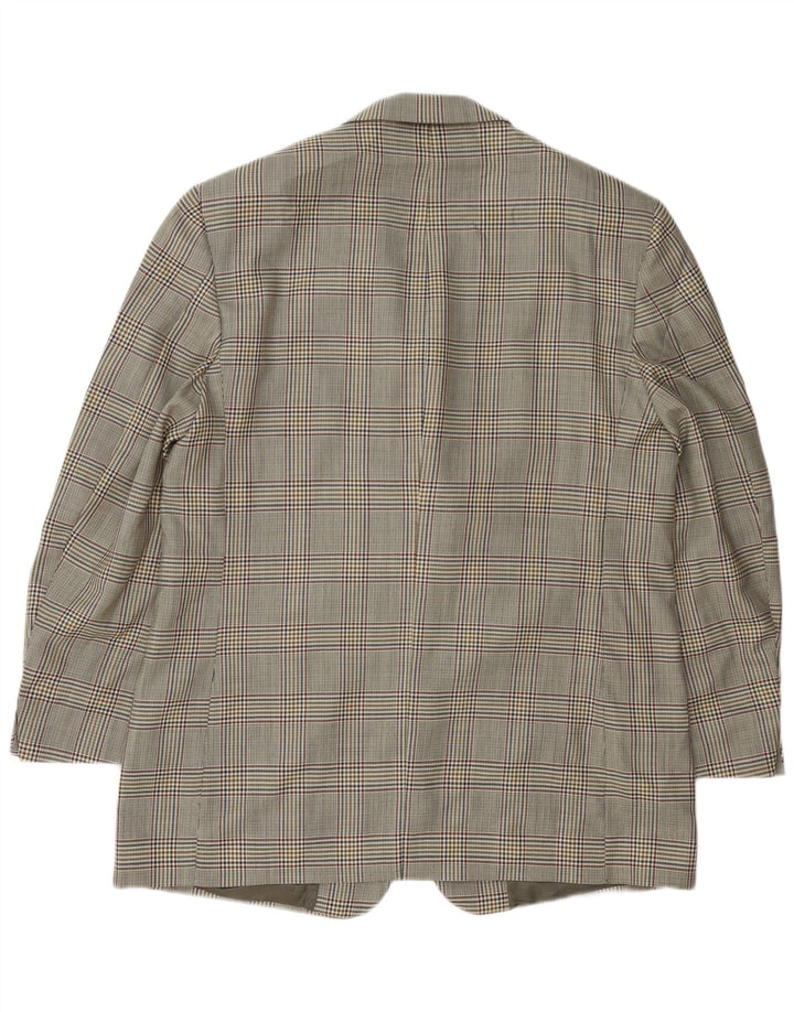 Jachetă pentru bărbați Brooks Brothers, cu 3 nasturi, IT 54 2XL, lână gri Houndstooth