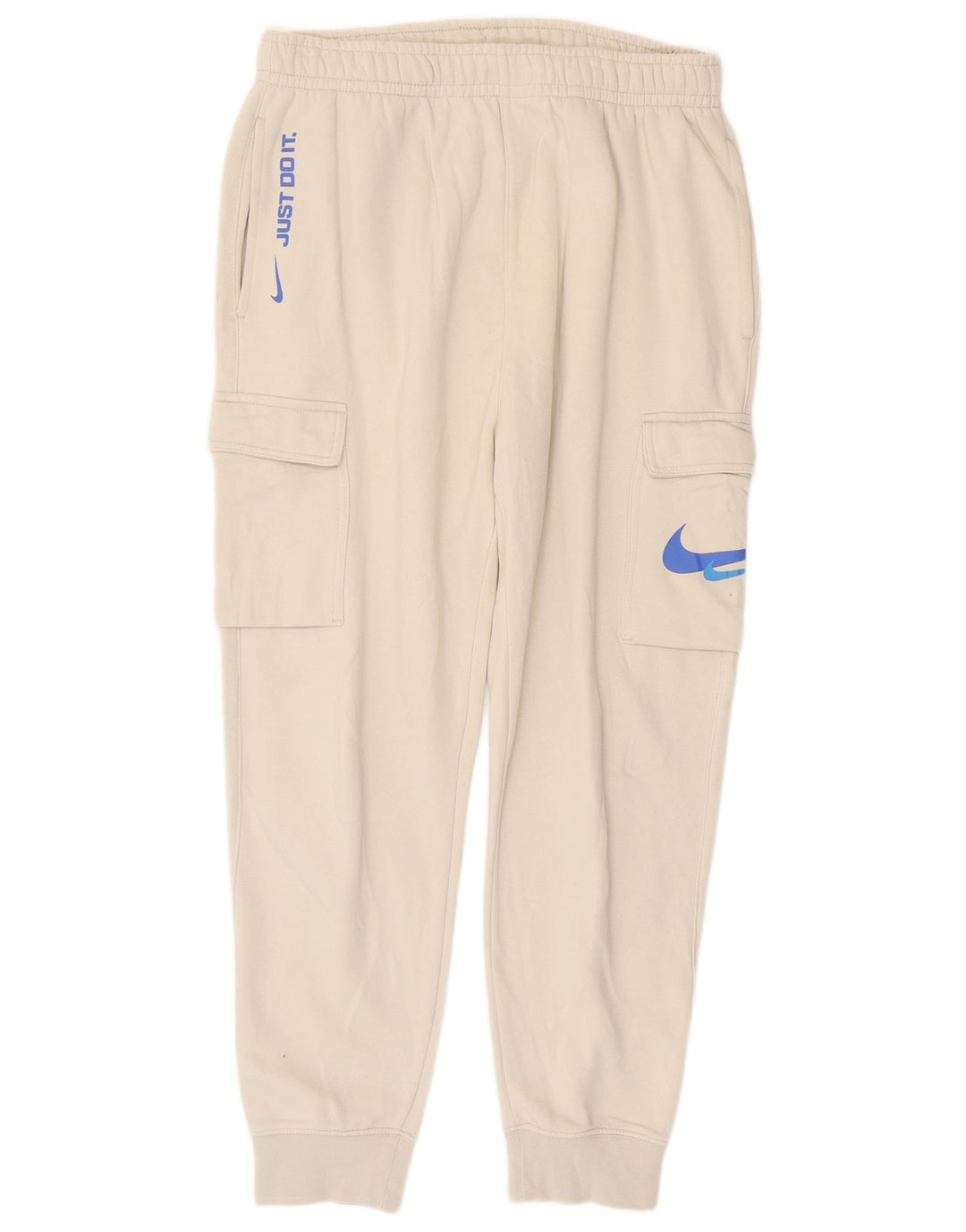 Pantaloni de trening Nike Graphic Cargo pentru bărbați Pantaloni de jogging Bumbac alb mediu
