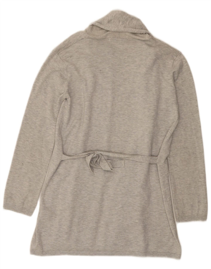 Pulover cardigan deschis pentru femei Zara UK 12 Medium Gri Viscose