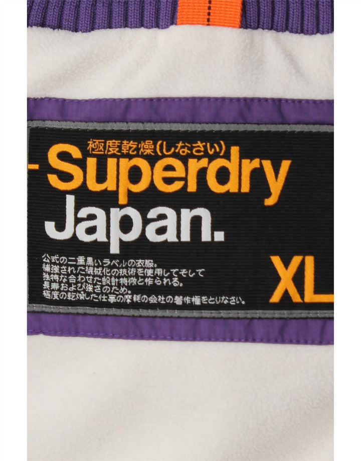 SUPERDRY jachetă de vânt pentru femei cu glugă, UK 18 XL, nailon violet