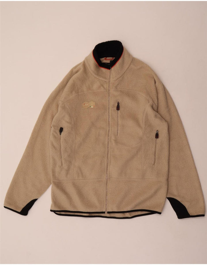 Jachetă pentru bărbați Fila Fleece UK 44 2XL Bej Poliester