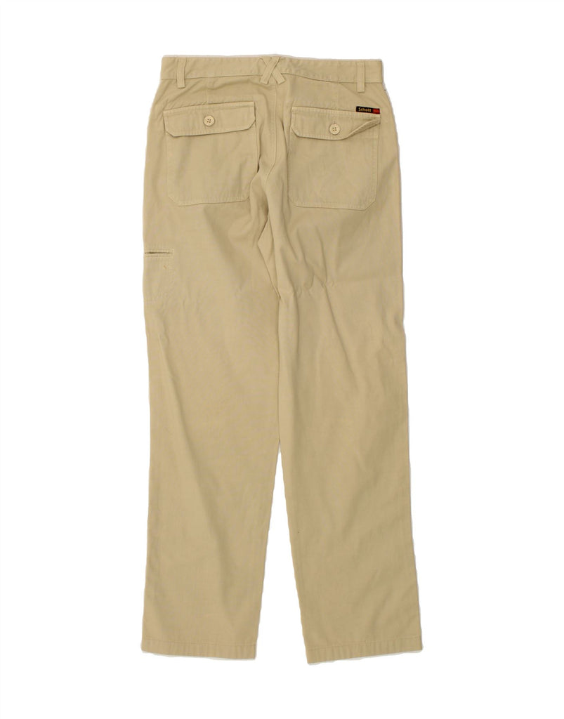 SCHOTT Mens Straight Casual Trousers W31 L30 Beige Cotton Vintage Schott and Second-Hand Schott from Messina Hembry 