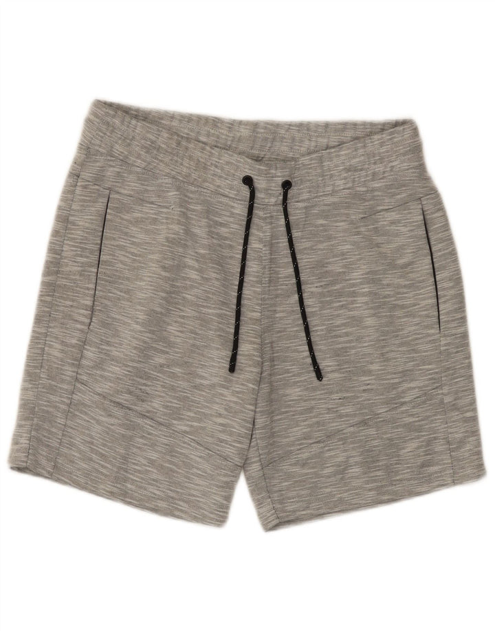 Pantaloni scurți sport Jack & Jones pentru bărbați, poliester cu pături, gri mediu