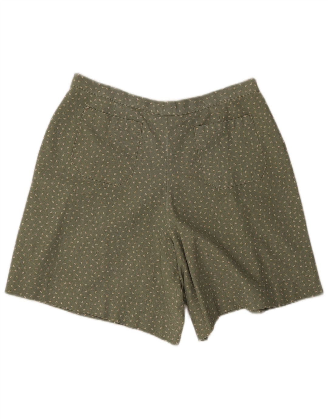 Pantaloni scurți casual vintage pentru femei mari W34 pete verzi