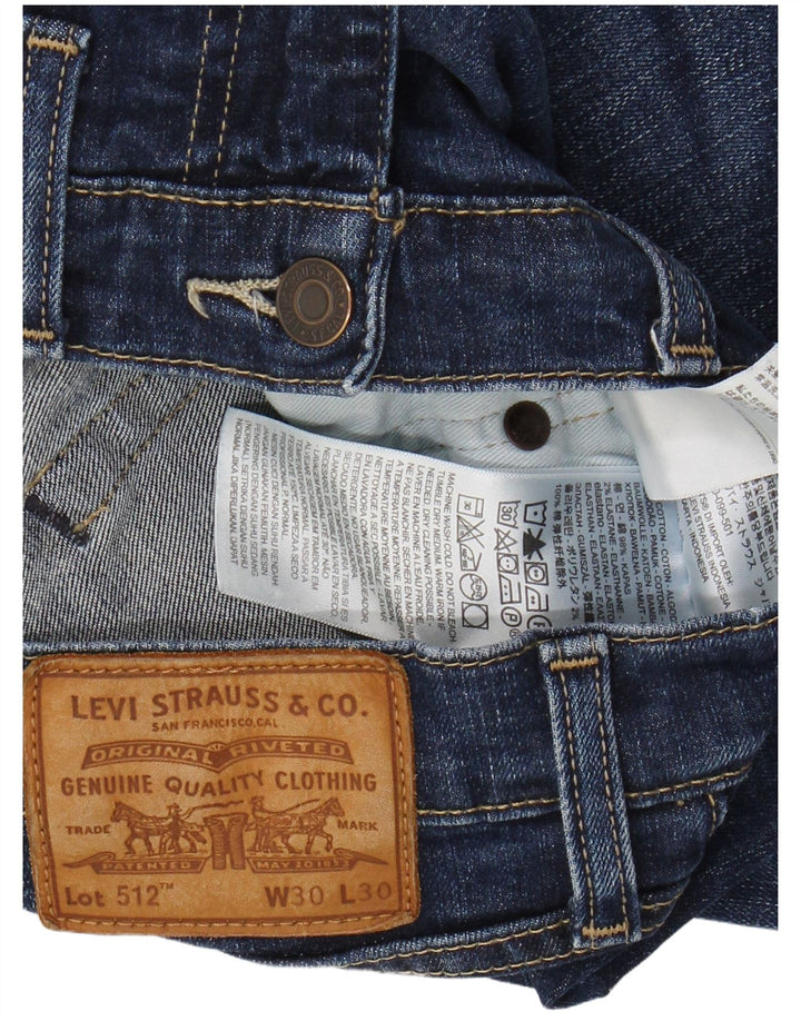 Blugi conici 512 Slim pentru bărbați LEVI'S L30 L30 Bumbac albastru