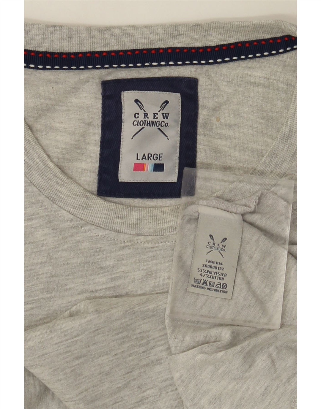 CREW CLOTHING Tricou pentru bărbați Top mare bumbac gri