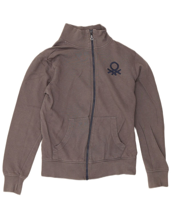 Geaca de trening Benetton pentru fete 13-14 ani 3XL bumbac gri