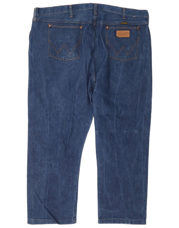 Blugi drepti tăiați pentru bărbați Wrangler W44 L26 albaștri