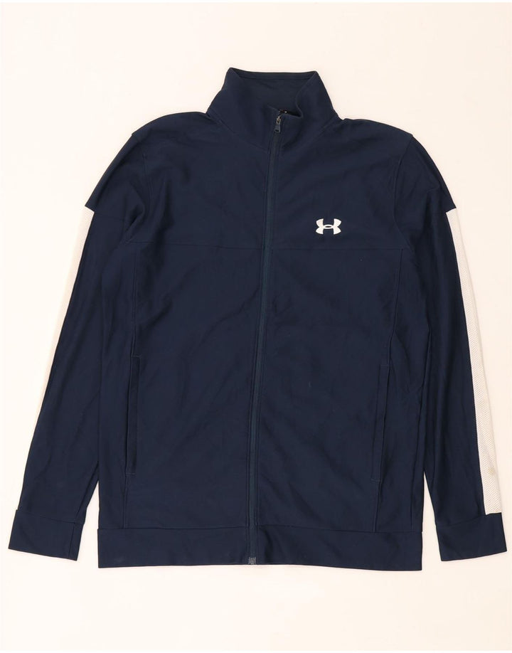Jachetă de trening pentru bărbați Under Armour, albastru mediu, color block