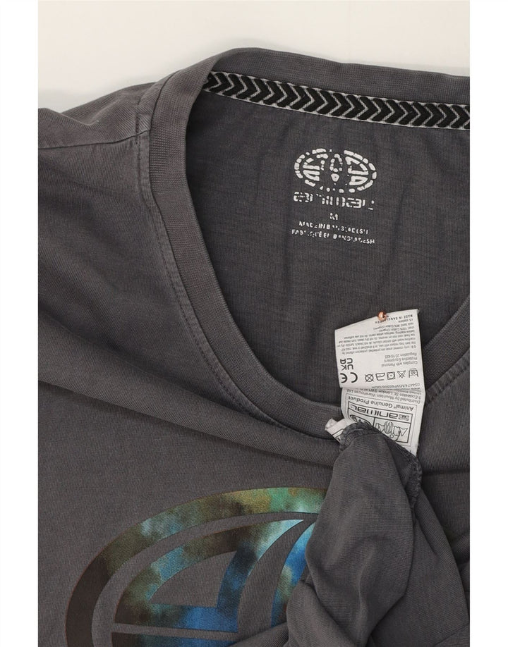 Tricou grafic pentru bărbați Animal Top Medium Gri Bumbac