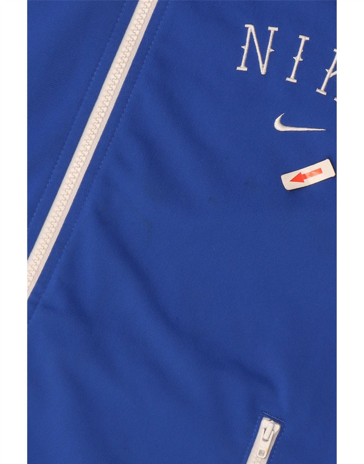Pulover Nike pentru femei cu fermoar, UK 14, albastru mediu