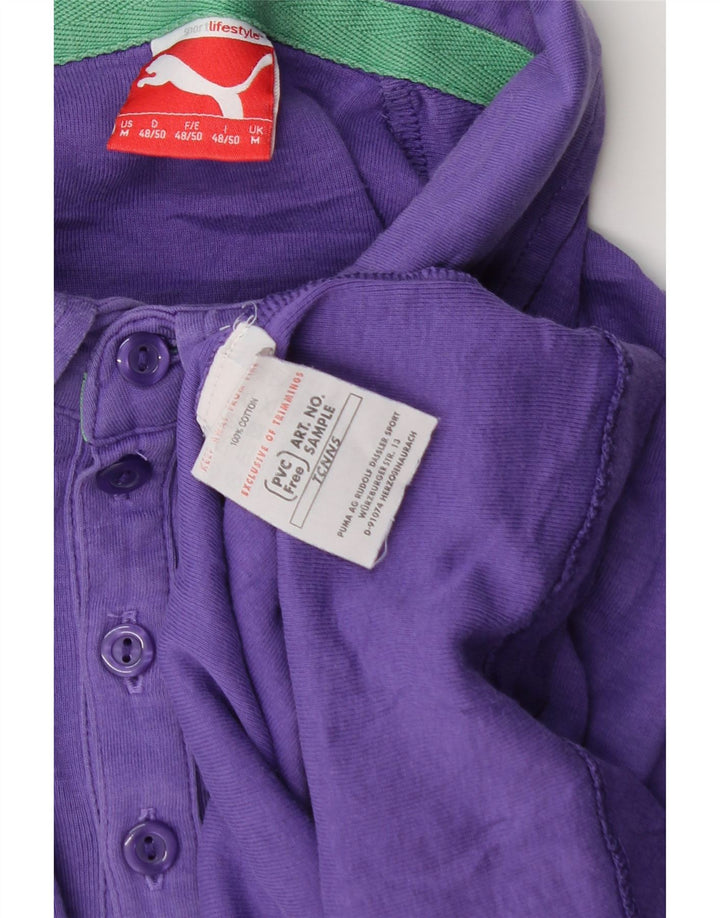 Tricou polo Puma pentru bărbați, bumbac violet mediu