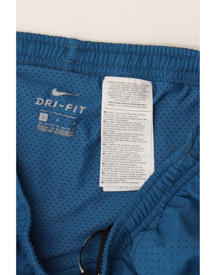 Pantaloni scurți sport Nike Dri Fit pentru bărbați, mari, albastru, poliester
